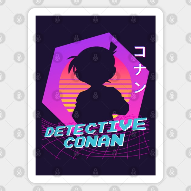 Detective Conan - Vaporwave Magnet by The Artz